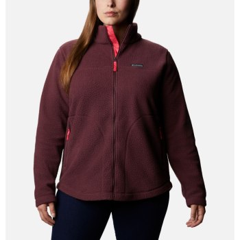 Columbia Ženske Jakne - Northern Reach Full Zip Sherpa Fleece Plus Size Bordo | PMOD-78204